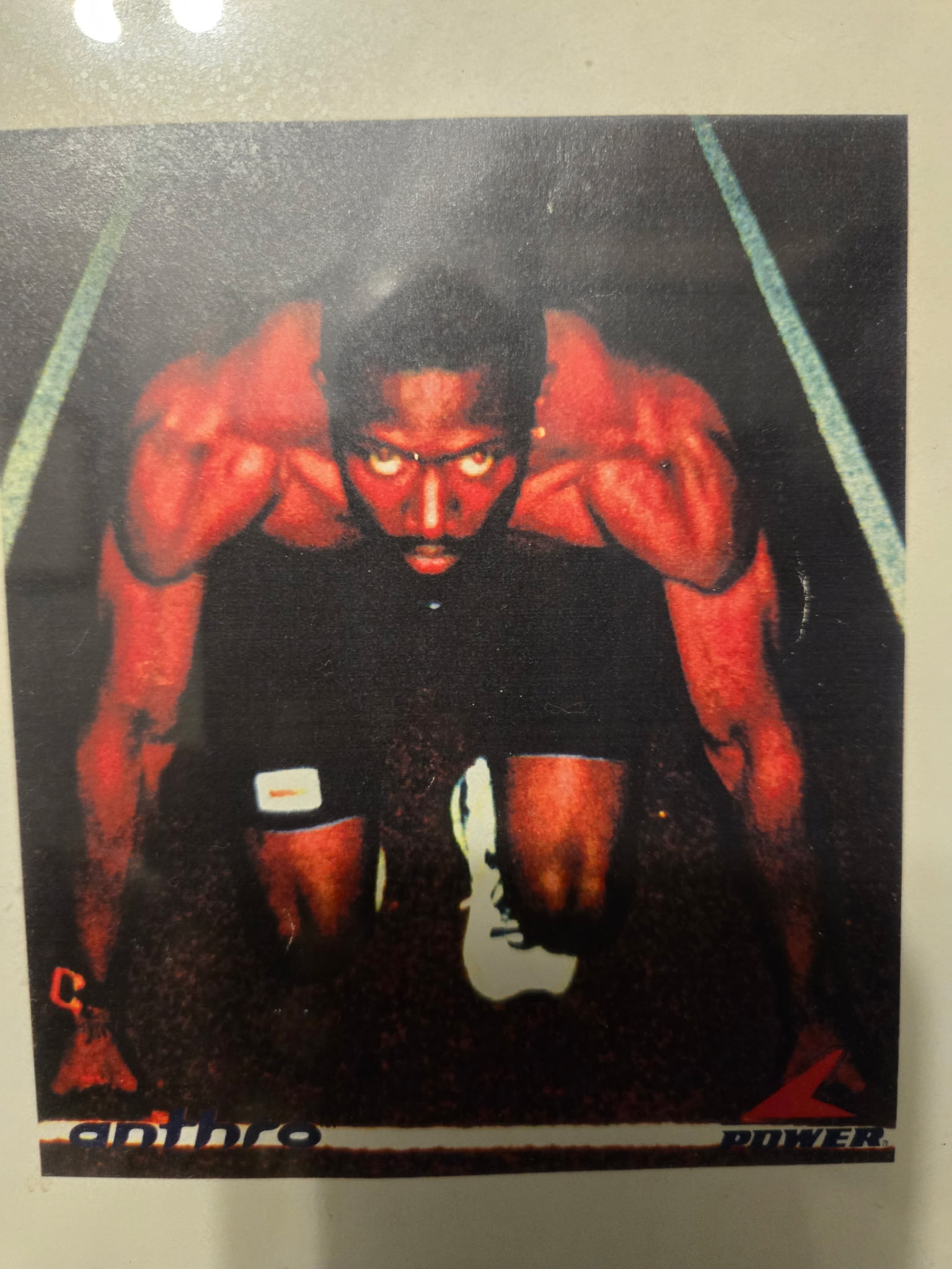 Karl Jones competing as a sprinter